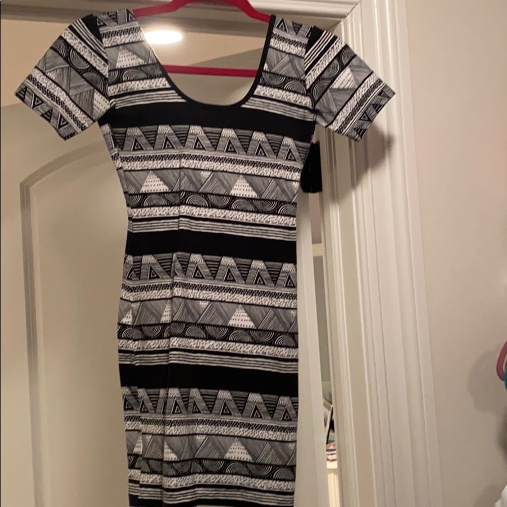 Black and white dress